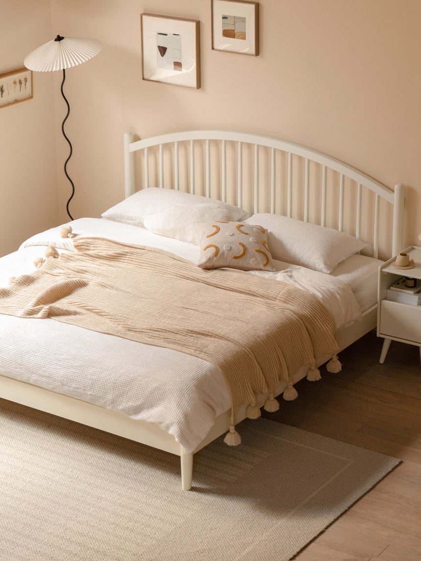GENJI Ishikawa Elegant Solid Wood Bed from GENJI