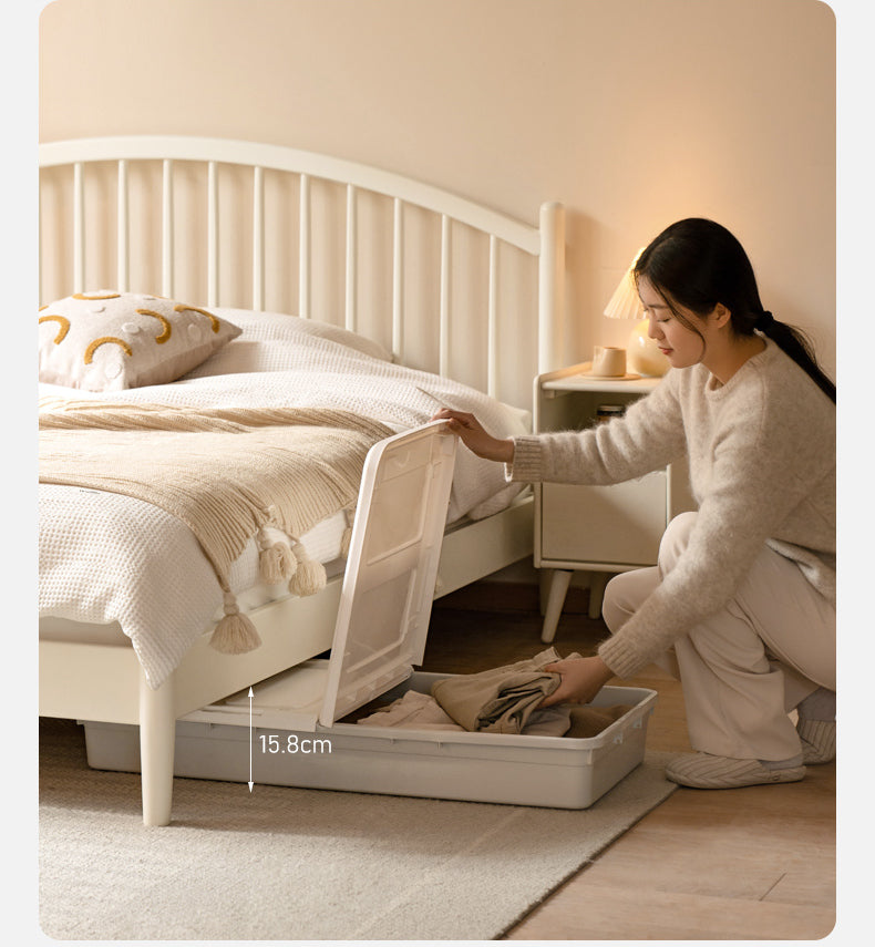 GENJI Ishikawa Elegant Solid Wood Bed from GENJI