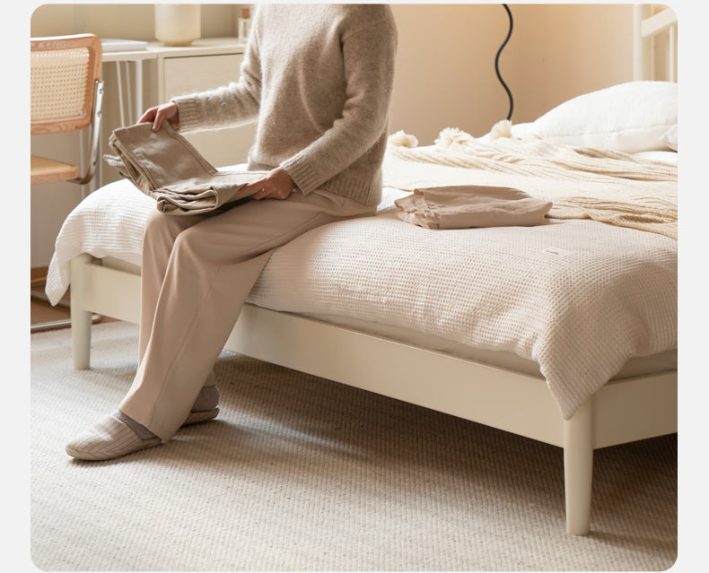 GENJI Ishikawa Elegant Solid Wood Bed from GENJI