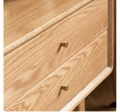 GENJI Ishtar Modern Oak Storage Cabinet and Coffee Table Combo. from GENJI