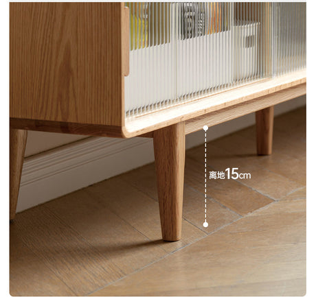 GENJI Ishtar Modern Oak Storage Cabinet and Coffee Table Combo. from GENJI