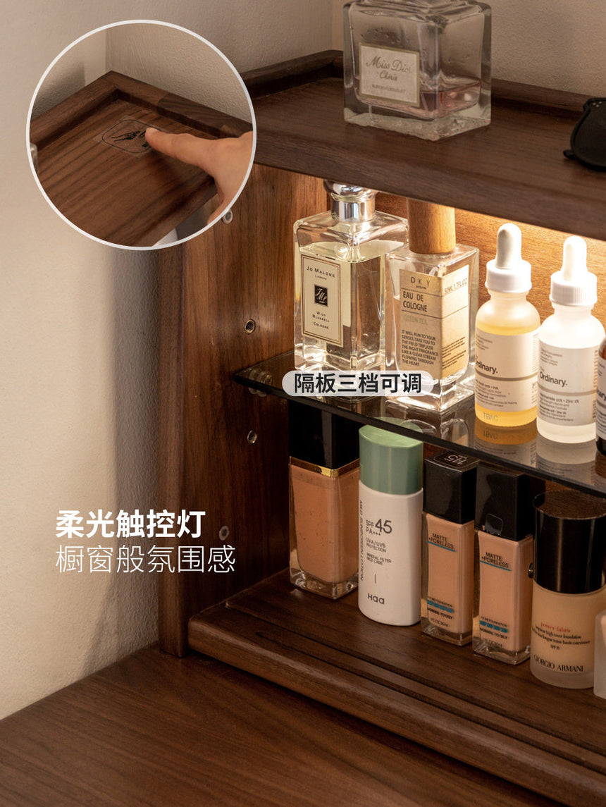 GENJI Isolde Elegant Solid Wood Retractable Dressing Table from GENJI