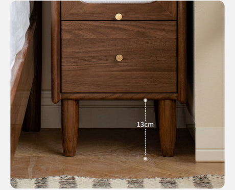 GENJI Isolde Minimalist Black Walnut Nightstand from GENJI