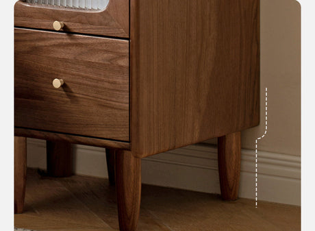 GENJI Isolde Minimalist Black Walnut Nightstand from GENJI