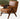 GENJI Isolde Retro Solid Wood Leather Balcony Chair from GENJI