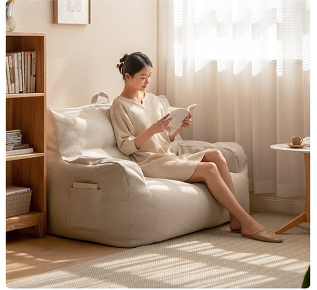 GENJI Kaori Plush Modern Fabric Sofa Bed from GENJI