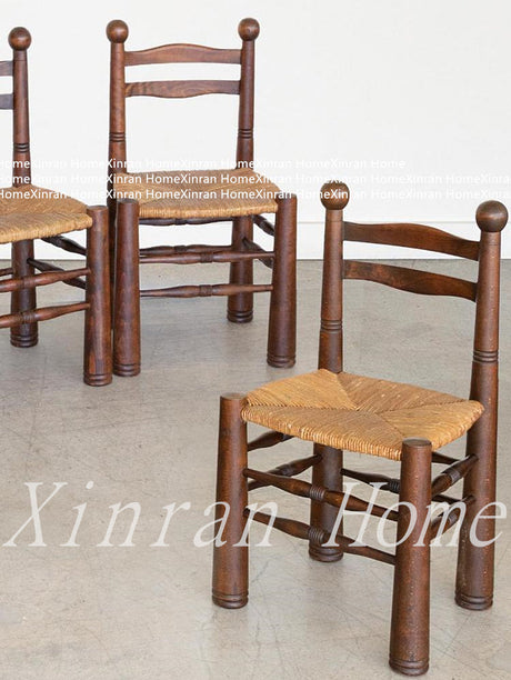 GENJI Kaori Retro Design Solid Wood Dining Chair from GENJI
