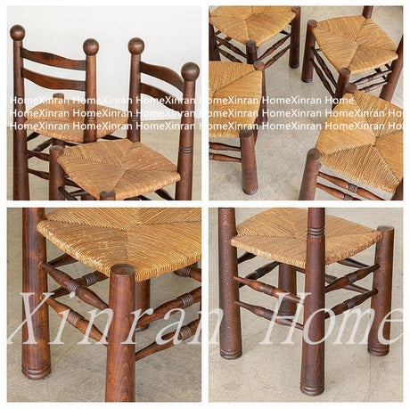 GENJI Kaori Retro Design Solid Wood Dining Chair from GENJI