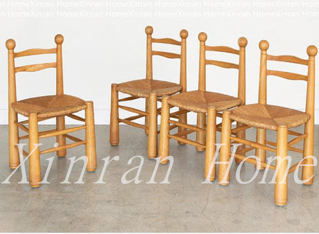 GENJI Kaori Retro Design Solid Wood Dining Chair from GENJI
