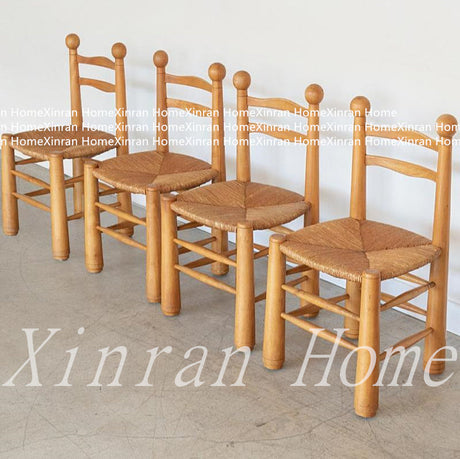 GENJI Kaori Retro Design Solid Wood Dining Chair from GENJI