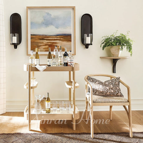 GENJI Kintaro Rustic Elegant Solid Wood Dining Chair from GENJI