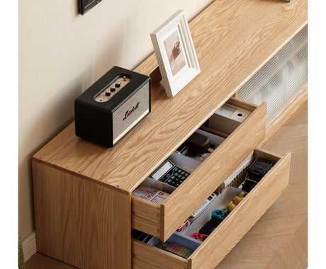 GENJI Santiago Elegant Solid Wood TV Cabinet Combo from GENJI