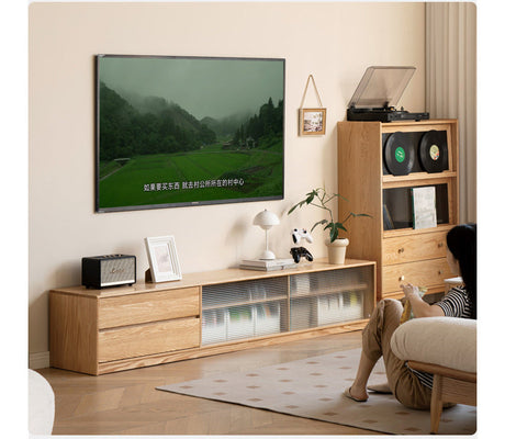 GENJI Santiago Elegant Solid Wood TV Cabinet Combo from GENJI