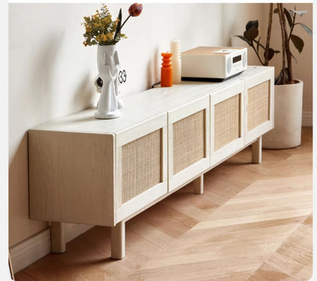 GENJI Santiago Minimalist Oak Storage TV Cabinet from GENJI