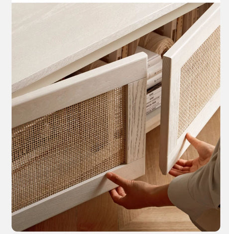 GENJI Santiago Minimalist Oak Storage TV Cabinet from GENJI