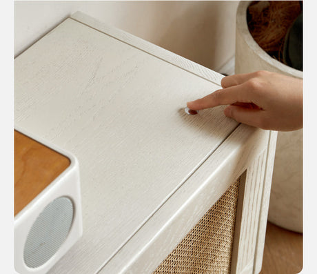 GENJI Santiago Minimalist Oak Storage TV Cabinet from GENJI