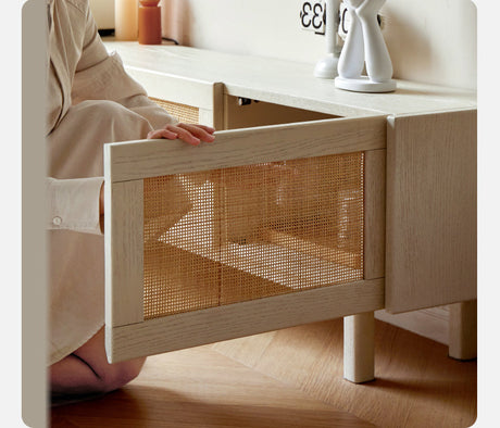 GENJI Santiago Minimalist Oak Storage TV Cabinet from GENJI