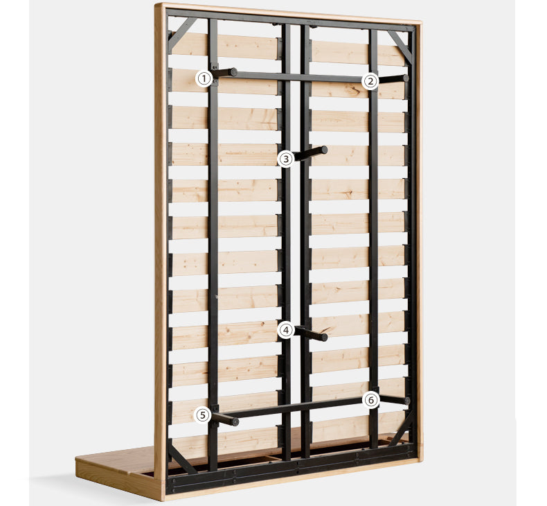 GENJI Santiago Minimalist Solid Wood Double Bed from GENJI