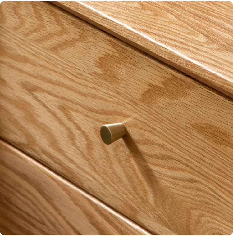 GENJI Santiago Rustic Oak Simple Bedside Table from GENJI