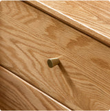 GENJI Santiago Rustic Oak Simple Bedside Table from GENJI