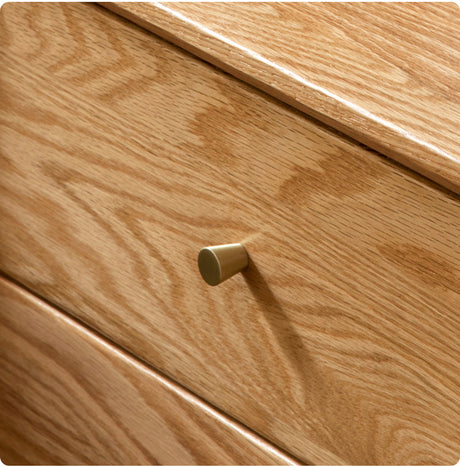 GENJI Santiago Rustic Oak Simple Bedside Table from GENJI
