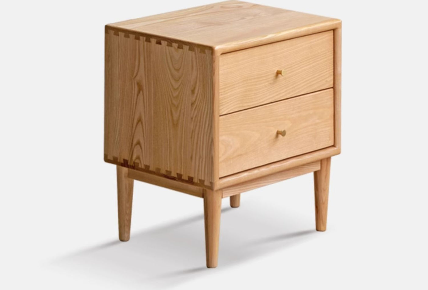 GENJI Santiago Rustic Oak Simple Bedside Table from GENJI