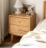 GENJI Santiago Rustic Oak Simple Bedside Table from GENJI