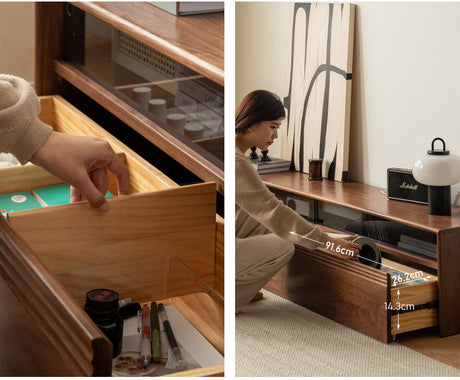 GENJI Sapporo Elegant Solid Wood TV Cabinet from GENJI