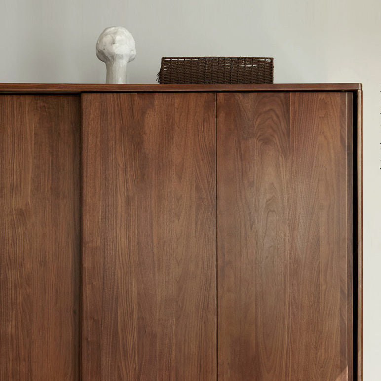 GENJI Sapporo Rustic Black Walnut Sliding Door Wardrobe from GENJI