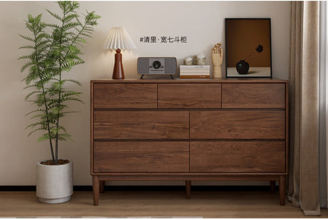 GENJI Sapporo Rustic Black Walnut Sliding Door Wardrobe from GENJI