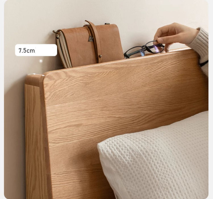 GENJI Takamatsu Elegant Solid Wood Drawer Bed from GENJI
