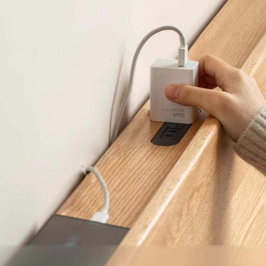 GENJI Takamatsu Elegant Solid Wood Drawer Bed from GENJI