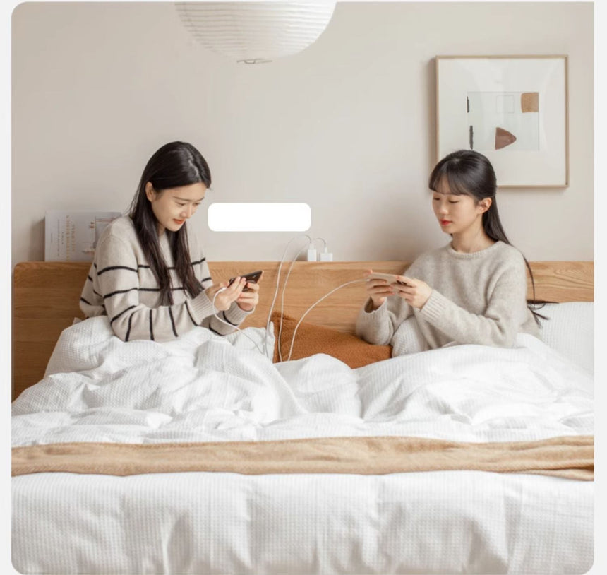 GENJI Takamatsu Elegant Solid Wood Drawer Bed from GENJI