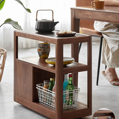 GENJI Takamatsu Elegant Solid Wood Side Table from GENJI