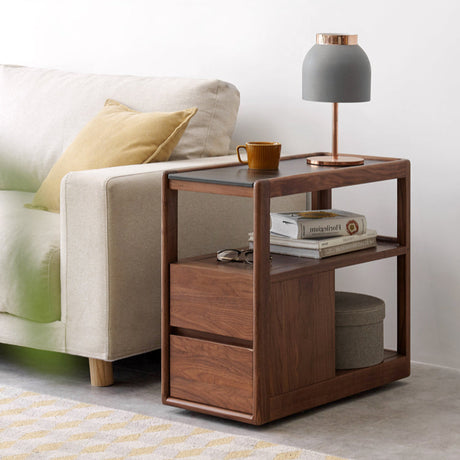 GENJI Takamatsu Elegant Solid Wood Side Table from GENJI