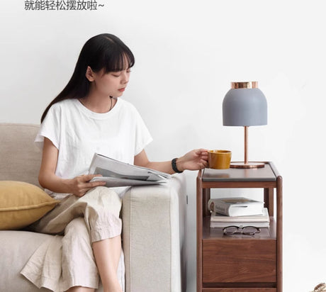 GENJI Takamatsu Elegant Solid Wood Side Table from GENJI
