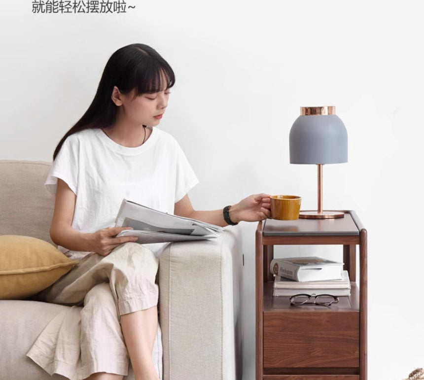 GENJI Takamatsu Elegant Solid Wood Side Table from GENJI
