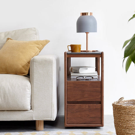 GENJI Takamatsu Elegant Solid Wood Side Table from GENJI