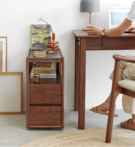 GENJI Takamatsu Elegant Solid Wood Side Table from GENJI