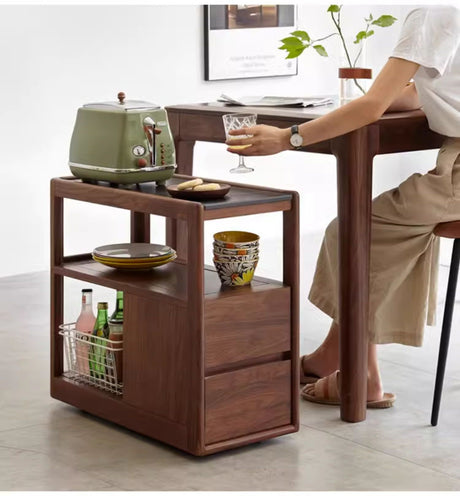 GENJI Takamatsu Elegant Solid Wood Side Table from GENJI