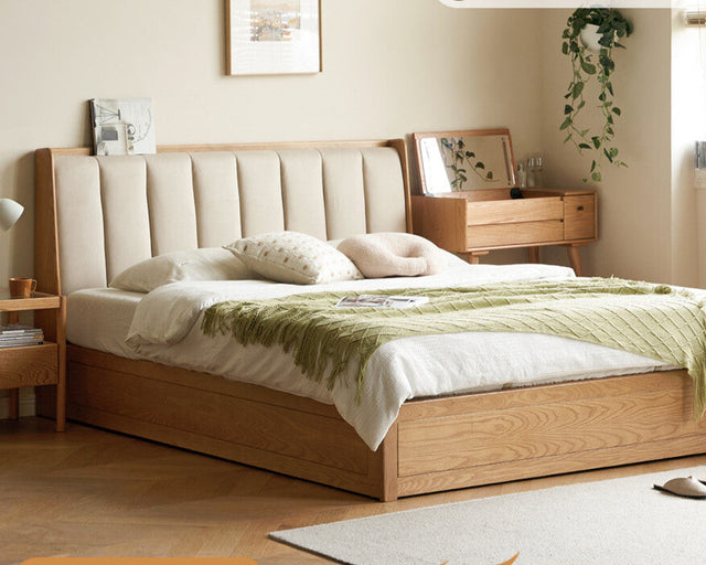 GENJI Takamatsu Elegant Solid Wood Storage Bed from GENJI