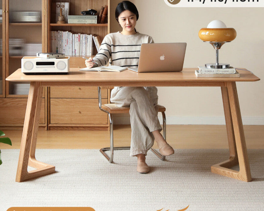GENJI Takumi Elegant Solid Wood Large Desk from GENJI