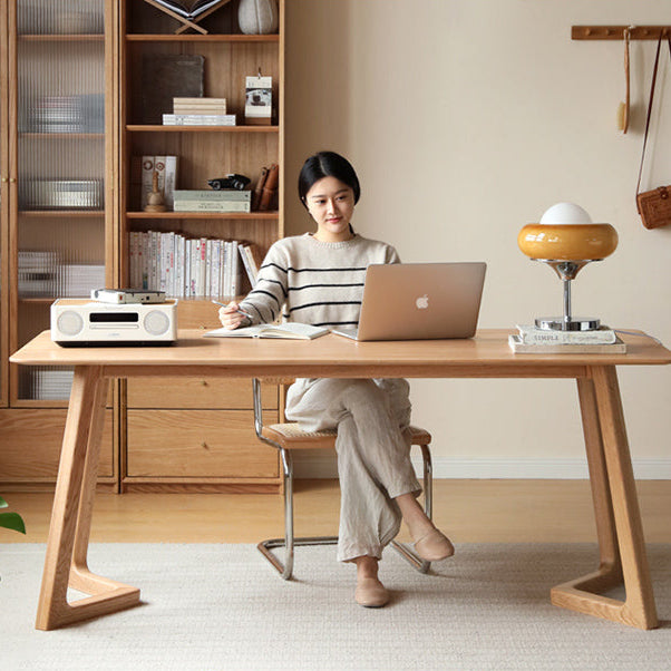 GENJI Takumi Elegant Solid Wood Large Desk from GENJI
