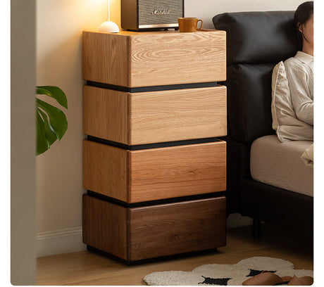 GENJI Takumi Elegant Solid Wood Nightstand from GENJI