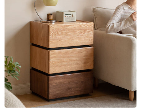 GENJI Takumi Elegant Solid Wood Nightstand from GENJI