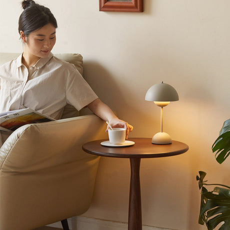 GENJI Tamsin Elegant Wooden Small Round Table from GENJI
