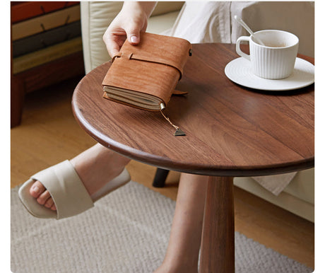 GENJI Tamsin Elegant Wooden Small Round Table from GENJI