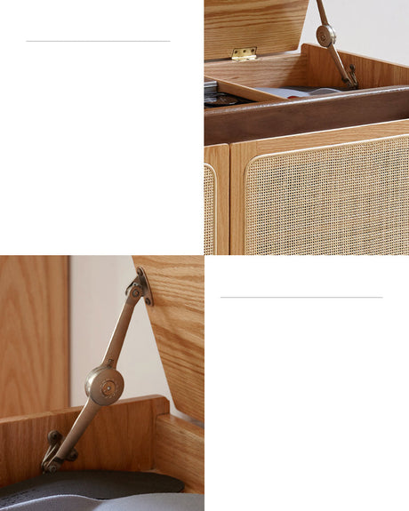 GENJI Toshiro Elegant Rattan Shoe Changing Stool from GENJI