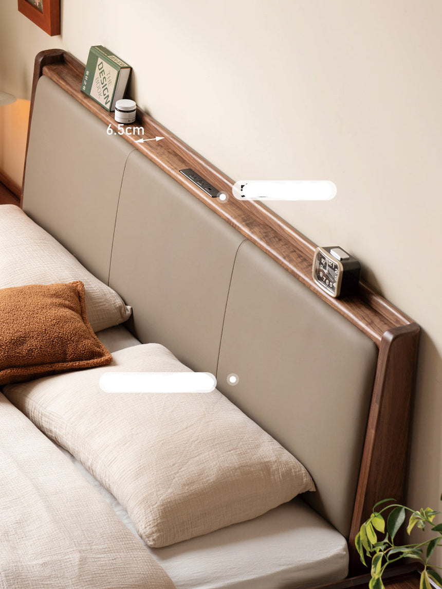 GENJI Tsubaki Elegant Wooden Storage Bed from GENJI