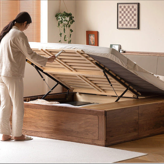 GENJI Tsubaki Elegant Wooden Storage Bed from GENJI